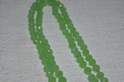 Hosszú zöld üveg nyaklánc