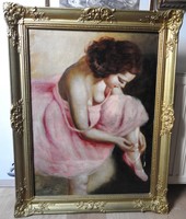 Fried pal - ballerina - oil / canvas - blondel frame