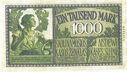 Germany 1000 marks 1918 replica unc