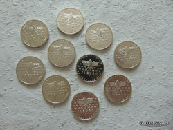 Németország ezüst 10 euro 2007 10 darab LOT !  10 x 18 gramm 925 - ös ezüst