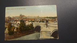 1910. Prague Charles Bridge antique postcard
