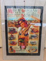 Mayer machine factory Szombathely antique poster/advertisement