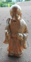 Eastern sage - wooden statue