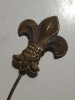 Scout badge pin with tildy crest