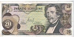 Austria 20 shillings 1967 vg