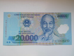 Vietnám 20000 dong 2012 UNC Polymer