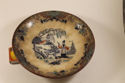 Antik kínai jelenetes tányér kínáló 538