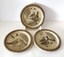 Busy! Starsandflowers 3 marked thomas germany porcelain wall decoration plates with wild birds pattern