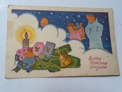 D191191   Régi békebeli képeslap - Mennyből az angyalok...Gyulai aláírás -  Újkígyós