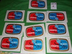 Old 1989 - 90 Köbánya light beer drink label 10 in a package according to the pictures 1.