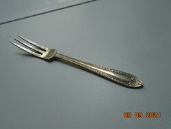 Antique silver-plated small fork with epns mark, with a meticulously developed pattern