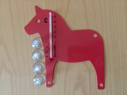 Dala horse thermometer