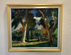 János P. Bak (1913-1981) forest c. Painting for sale