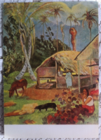 Paul gauguin-black pigs/mail clear retro postcard