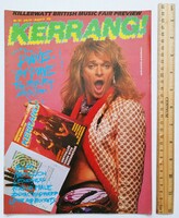 Kerrang magazin #125 1986 Dave Lee Roth ELP Brix Rogue Male Love Rockets GTR Marillion Zodiac Mindwa