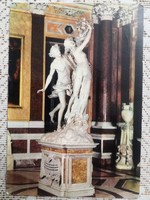 Róma-Borghese Galéria/Apollo és Daphne /retro képeslap 1977