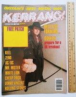 Kerrang magazin #116 1986 Rolling Stones Dokken ACDC King Diamond Vicki Seeger FM Cheap Trick Zeno B