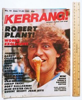 Kerrang magazin #18 1982 Robert Plant Journey Iron Maiden Cheap Trick Bernie Tormé Riot Heart Free