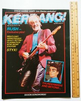 Kerrang magazin #42 1983 Rush Styx Hanoi Rocks Bow Wow Plasmatics Iron Maiden Exciter Meat Loaf