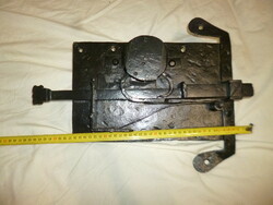 Antique huge size 44cm wrought iron gate lock 5.3kg