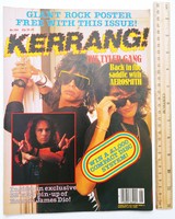 Kerrang magazin #106 1985 Aerosmith Sally Cato UFO Marino Band Exodus Joe Lynn Turner Plasmatics Bla