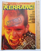 Kerrang magazin #101 1985 Rogue Warriors Dio Y&T Savage Cherry Bombz Debbie Bonham Kiss Russ Ballard