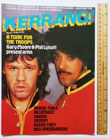 Kerrang magazin #94 1985 Gary Moore Phil Lynott Rouge Male Venom Jim Lea Alcatrazz Glenn Frey Shy RE