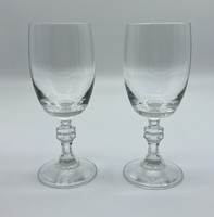 Stemmed wine glass with polished base