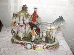 Grafenthal baroque porcelain carriage very old rare