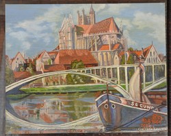 Auxerre _ német kortárs festő festménye