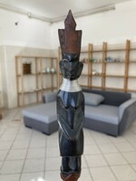 Afrikai törzsi kard dárda fából 2 darab