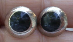 925 Silver earrings with black onyx gemstone