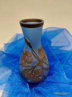 Gyönyörű Gallé tipusú üveg váza