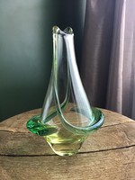 Old Frantisek zemek Czech crystal decorative glass vase