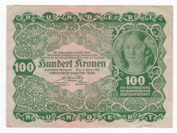 One hundred kroner banknote 1922