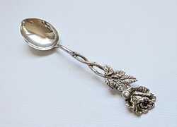 Ezüst rózsás kiskanál 11cm