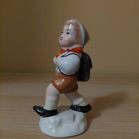 Industrial ceramic boy figure
