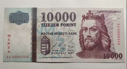 1997 10000 Forintos Minta bankjegy - 1997 10000 Ft minta UNC