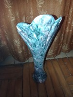 Június 8-ig akciós!!!38 cm magas gyönyörű tölcsér alakú kerámia váza