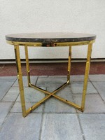 Modern copper small coffee table in art-deco style. Negotiable!