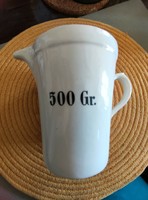Old Zsolnay pharmacy porcelain measuring cup 500 gr