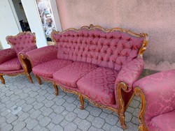 Antique Viennese Baroque Lounge Suite