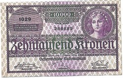 Austria 10,000 Korona 1924 replica unc