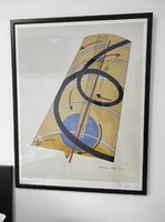 Offset lithograph authorized by László Moholy-nagy (1895-1946) daughter Hattula Moholy-nagy in 1988