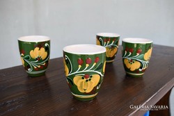 Marked glazed wine glasses and mugs in Hódmezővásárhely
