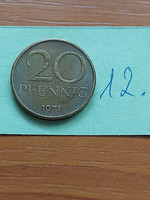 German ndk 20 pfennig 1971 12.