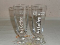 Douwe Egberts stemmed glass coffee cup (2 pcs.)