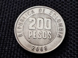 Kolumbia 200 peso, 2008 REPUBLICA DE COLOMBIA