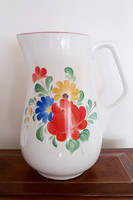 Old granite jug with floral motif spout 21.5 cm water jug