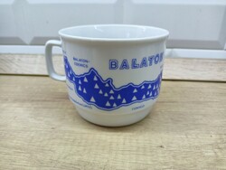 Rare Zsolnay porcelain, Balaton mug ii.